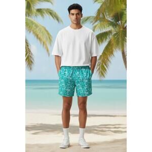 Columbia Mens Sz L 6” PFG Super Backcast Water Short in Tropical Print